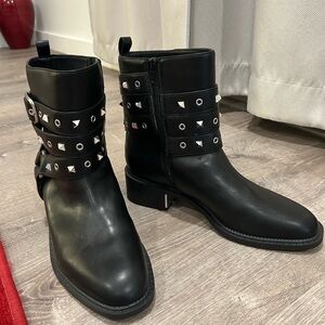 BCBGeneration Black Studded Ankle Booties